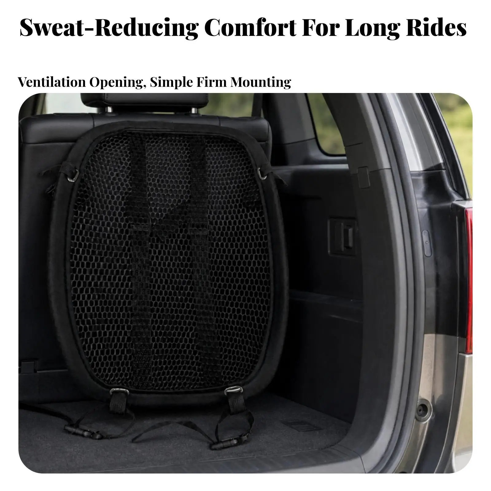 Breathable Backpack Back Pad Ventilated Frame Cushion with Mesh Panel Nylon Support for Hiking Travel Gear