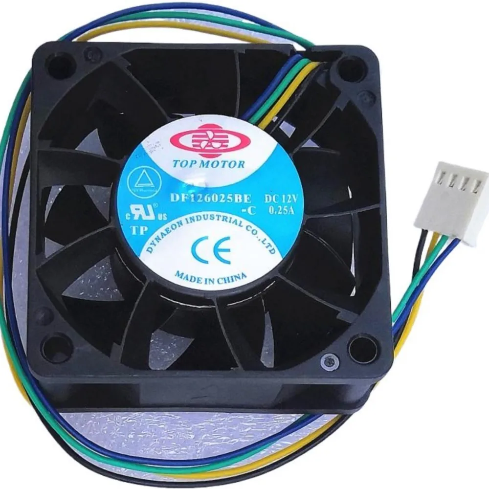 1pcs New DF126025BE DF126025BL DF126025BU DC 12V for Top Motor 6CM Dual Ball Bearing 60X25mm 60mm Cooling Fan
