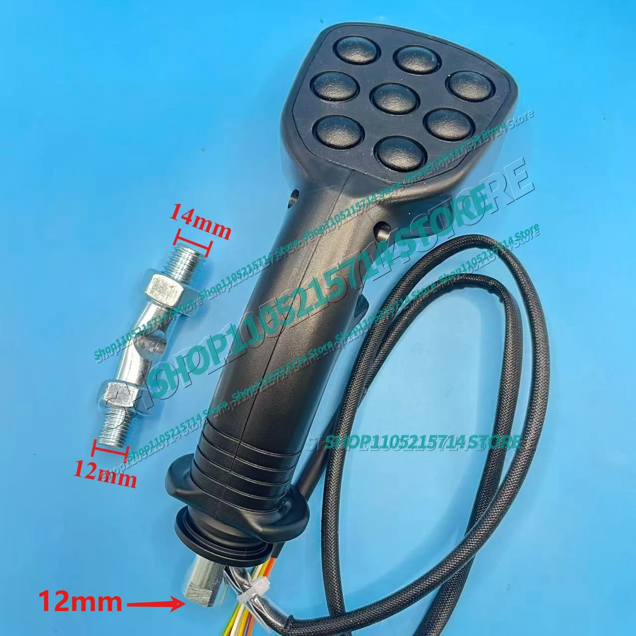 Electric Control 9 Button Joystick Handle Glue Gear For Excavator Parts Logging Iron Stone Tools Agricultural Harvester