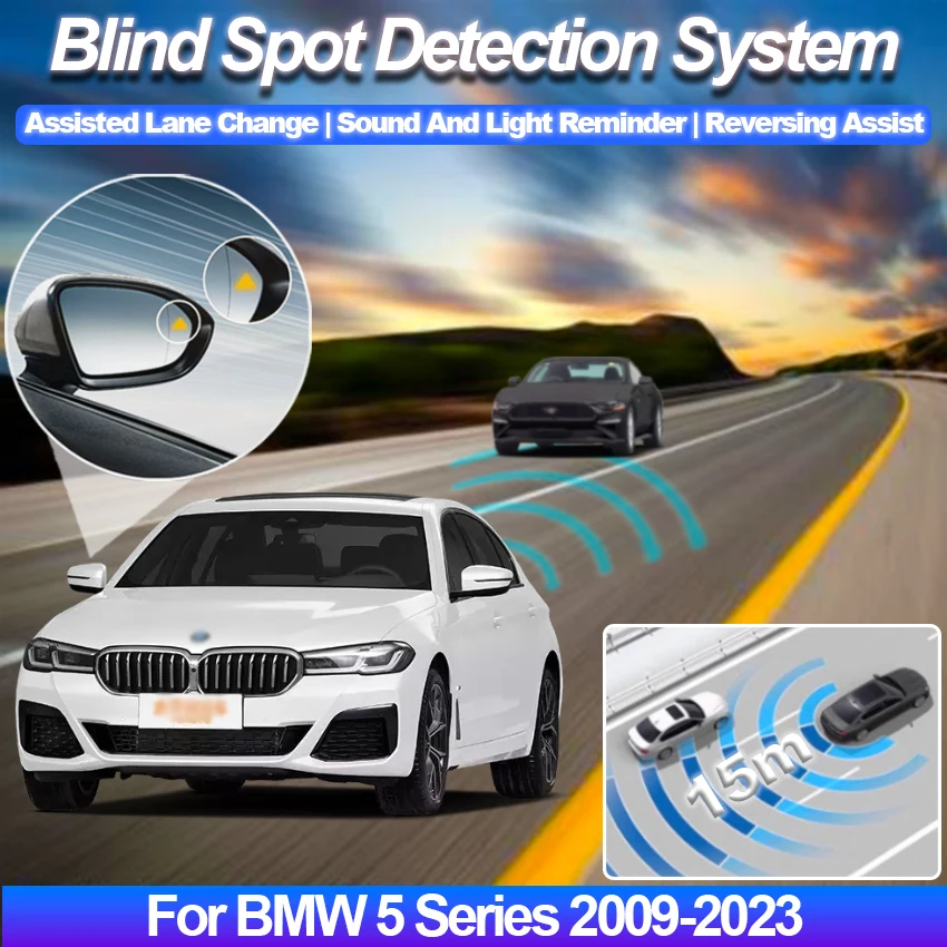 

Radar Detector For Car Blind Spot Monitoring System BSD BSA BSM Parking Sensor Assist Lane Changing For BMW 5 Series 2009-2025