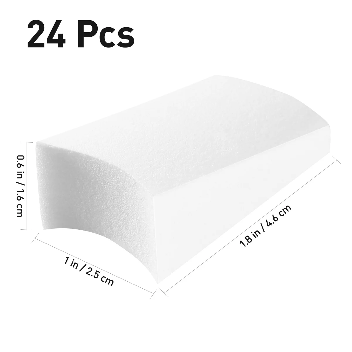 24 قطعة من مكياج الوجه على شكل مثلث لمزج كريم الأساس وأحمر الخدود وإسفنجات الوجه الناعمة الممتازة للاستخدام اليومي الآمن