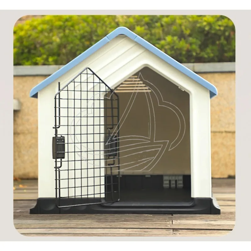 Four Seasons Universal Dog House Cage Outdoor Small Villa House Large Dog Warm Outdoor Rain and Cold Protection