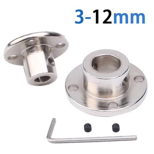 3mm 3,17mm 4mm 5mm 6mm 6,35mm 7mm 8mm 10mm 11mm 12mm brida rígida acoplamiento guía del Motor eje acoplador conector de soporte del Motor