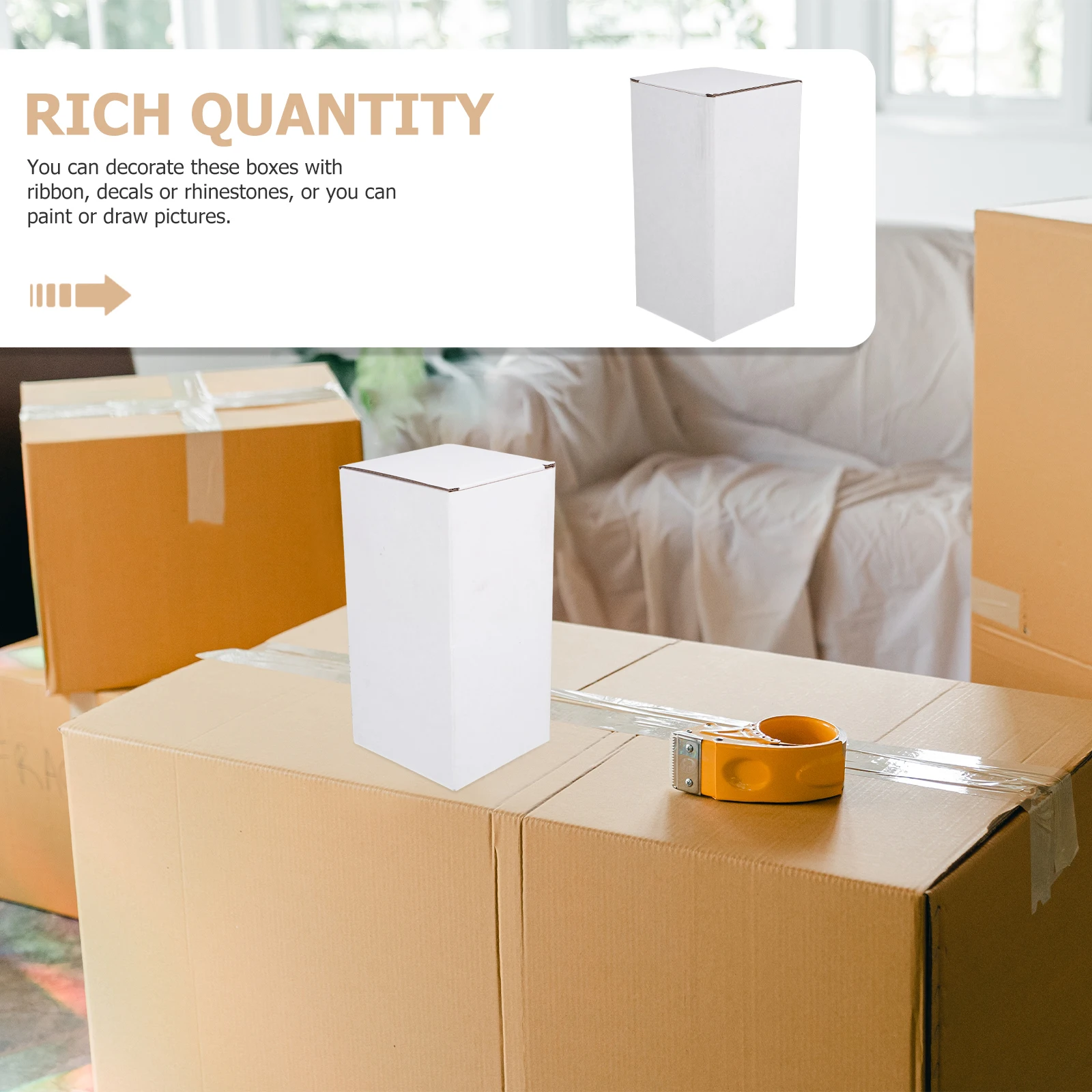 

10 Pcs Corrugated Boxes for Moving Packing Dishes Storage Shipping Empty Paper Box Supplies Gift Packaging Bag