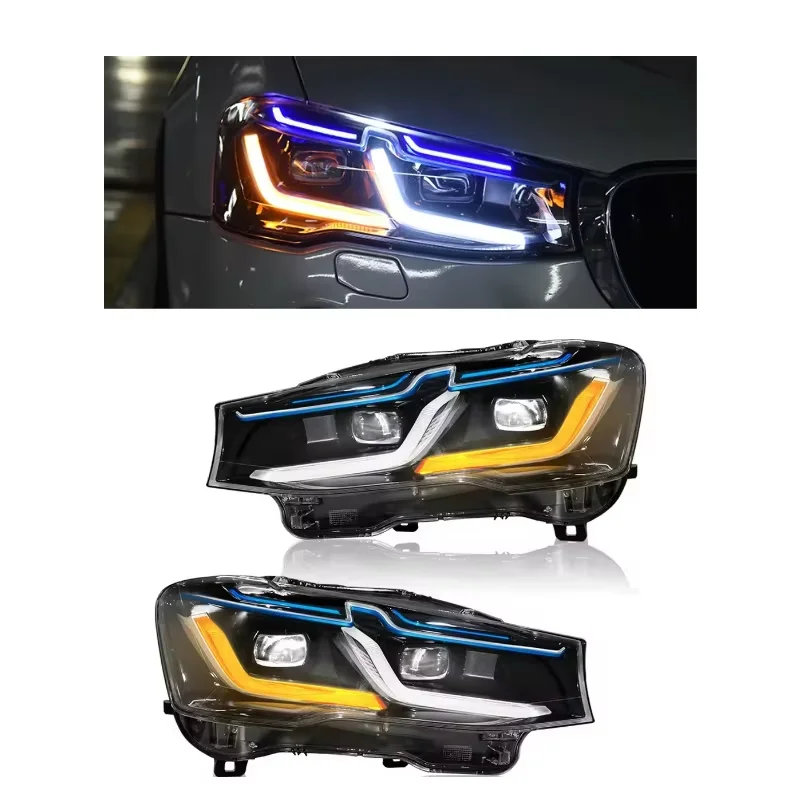 

X3 F25 X4 F26 Upgrade for 2010-2017 X3 X4 DRL Projector Lens to G30 Style Lights Modified