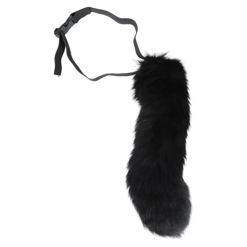 652f raposas cauda cinto ajustável besta cauda pelúcia animal cauda anime cosplay acessórios para festa halloween