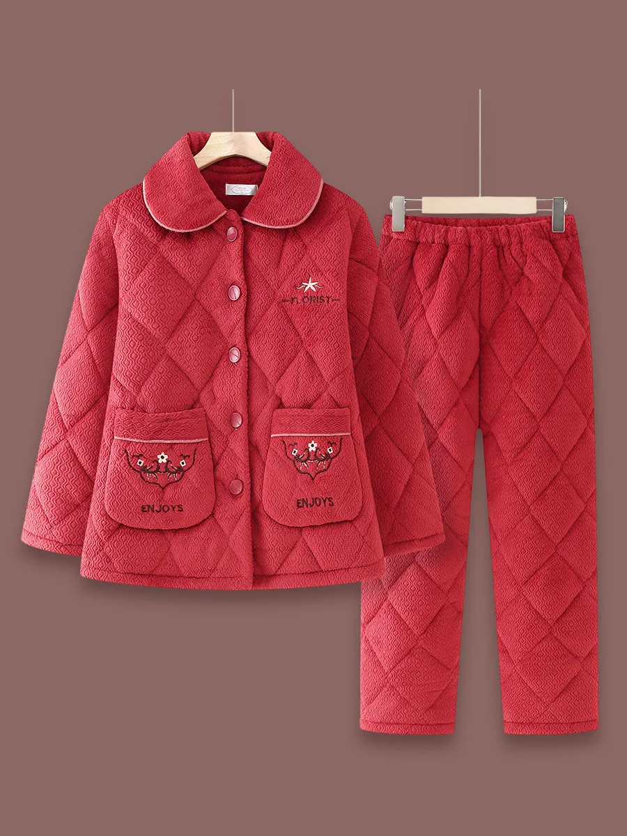 thiened-tee-layer-fluffy-winter-pyjamas-for-middle-aged-and-ly-women-home-clothes-set-warm-cotton-jaet-and-pants