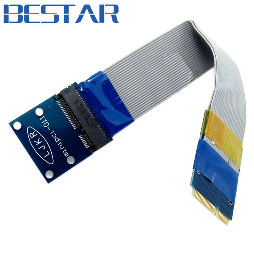 Flexible Mini PCI Express PCI-e Mini pcie pci-exress  Card Extender 52pin Male to Female Extension FFC Cable