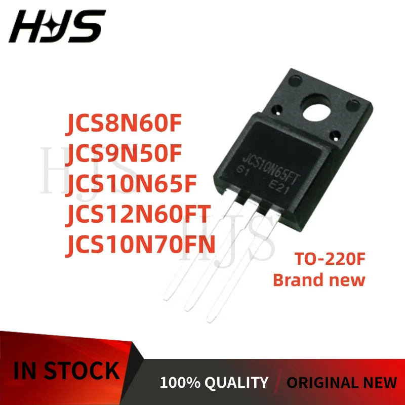 Image of 10 Stück JCS10N70FN JCS8N60F JCS12N60FT JCS10N65F JCS9N50F TO-220F MOSFET Transistor 100% NEU