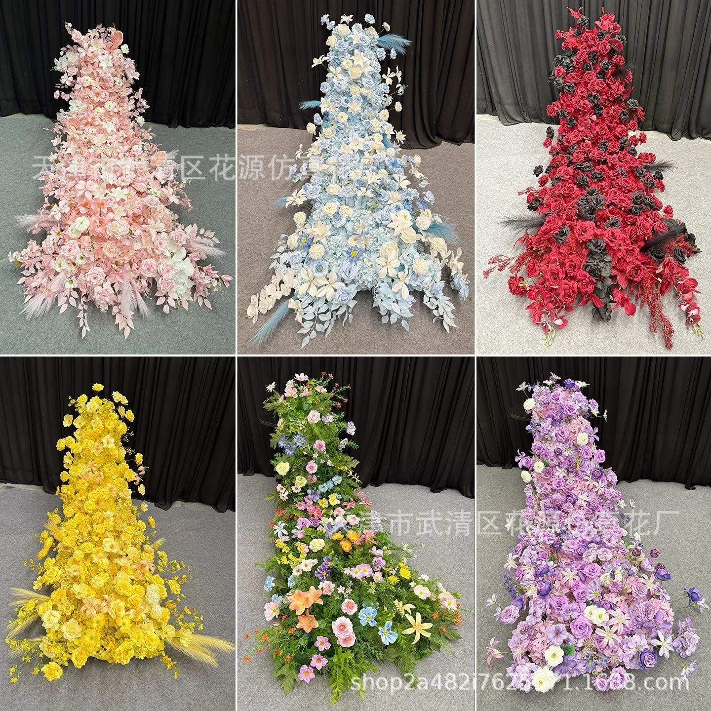 High quality Internet celebrity waterfall flower simulation table flower bedside flower hotel holiday party birthday wedding