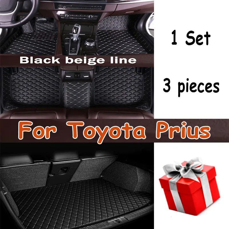 

Car Mats For Toyota Prius XW30 2010~2015 Auto Durable Carpet Rugs Leather Mat Anti Dirt Floor Pad Car Accessories 2011