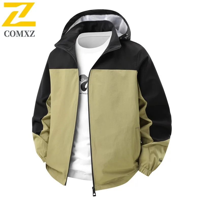 

COMXZ 2025, новинка весны и осени, повседневная спортивная куртка со съемным капюшоном для мальчиков, молодежная уличная крутая куртка для пар, пальто унисекс D8266