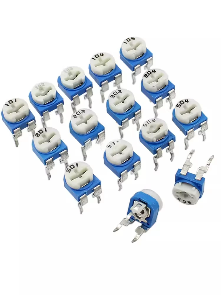 RM-065 RM063 Trimmer Potentiometer Adjustable Resistor 100R 500R 1K 5K 10K 20K 50K 100K 200K 500K 1M RM-063 Variable Resistors