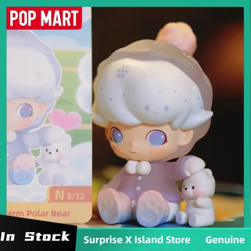 Original Pop Mart Dimoo By Your Side Series Blind Box Cute Anime Figure Toys Dolls Guess Bag Desktop Mystery Box Ornaments Gifts