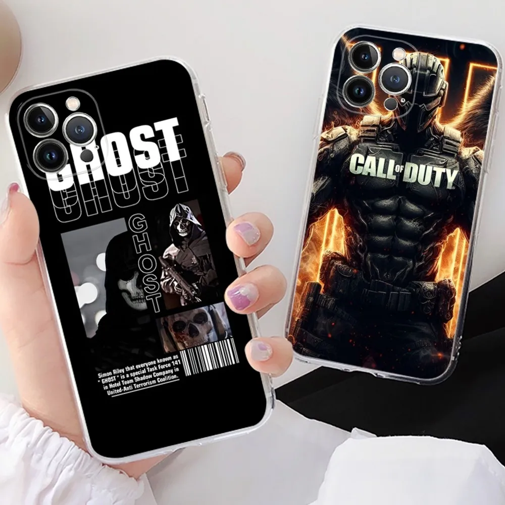 C-Call Of D-Duty Phone Case For iPhone 16 15 14 13 12 Mini 11 Pro XS Max X XR SE 6 7 8 Plus Soft Silicone Cover