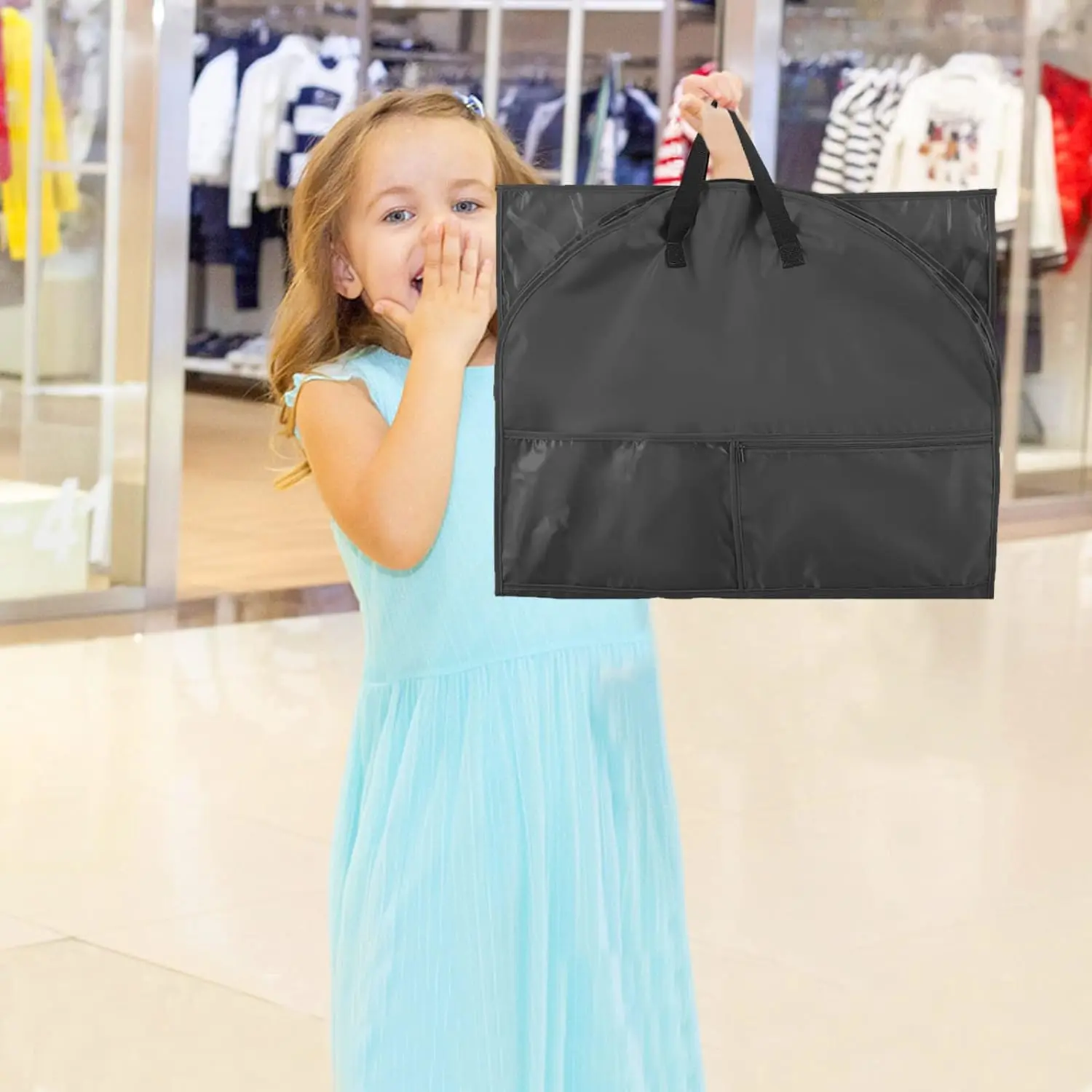 Kids Garment Bags For Hanging Clothes Costume Dance Garment Bags For Dancers Dance Costume Competition Bags