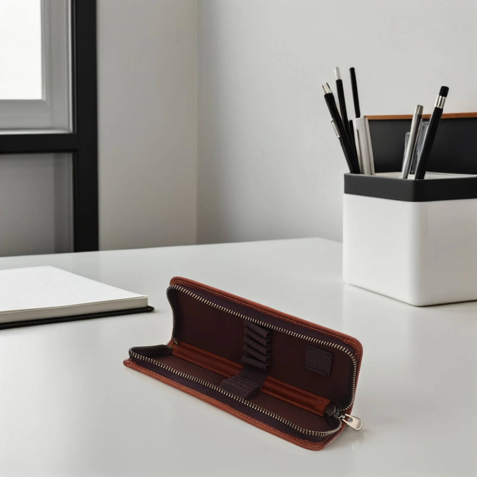 

Vintage Pencil Case Zipper Organizer Pen Pouch for Drawing School Office Use Vintage Pencil Holder Marker Bag