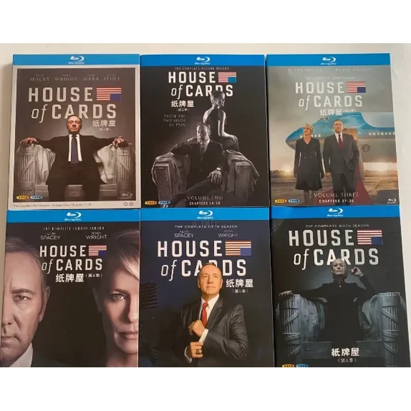 BD Blu-ray American Drama House of Cards Season 1-6 23 Discs Ultra High Definition Undeleted Collector's Edition Boxed