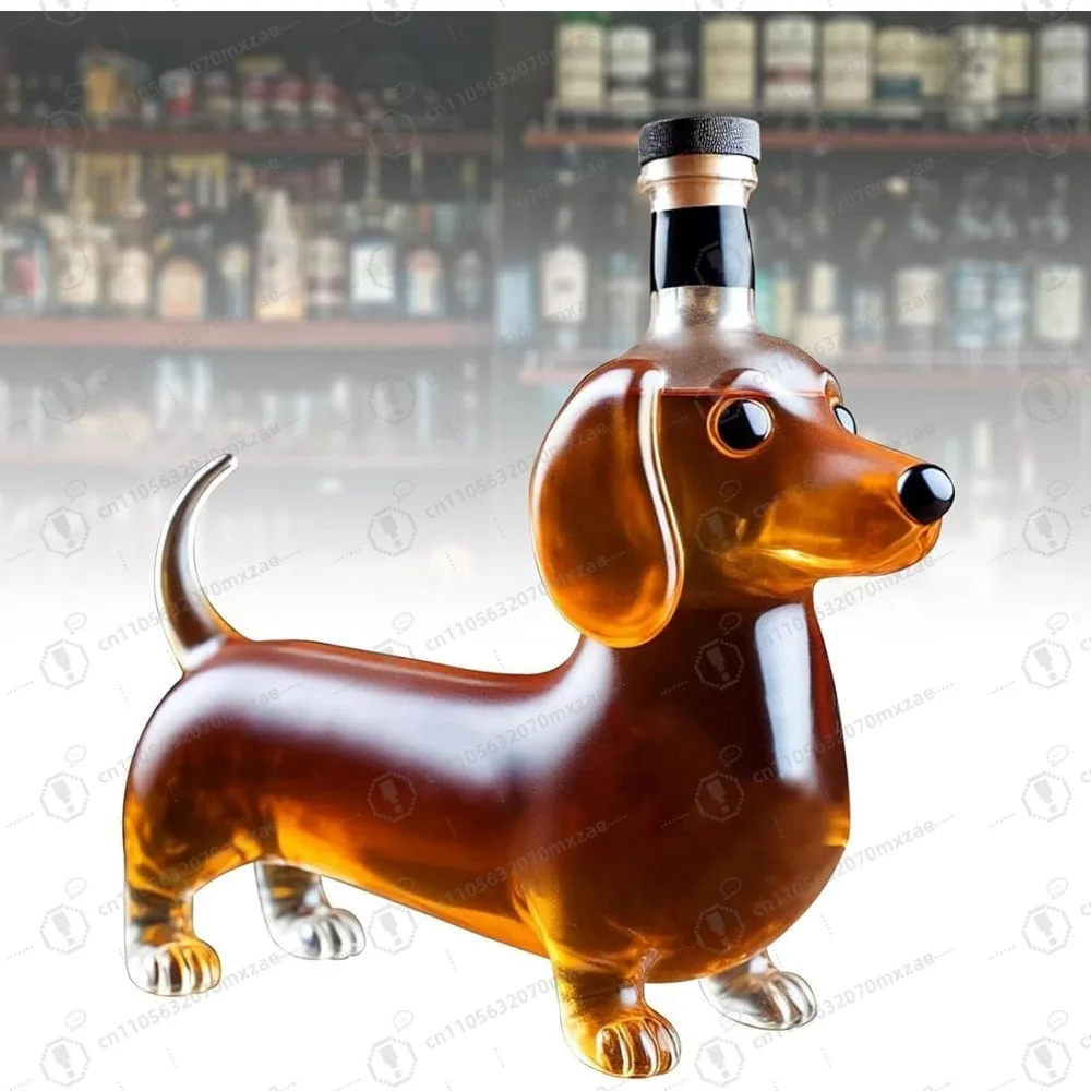 

Dachshund Dog Whiskey Bottle, Funny Dachshund Whiskey Bottle, For Whiskey Lovers & Dog Lovers ，Capacity 300ml