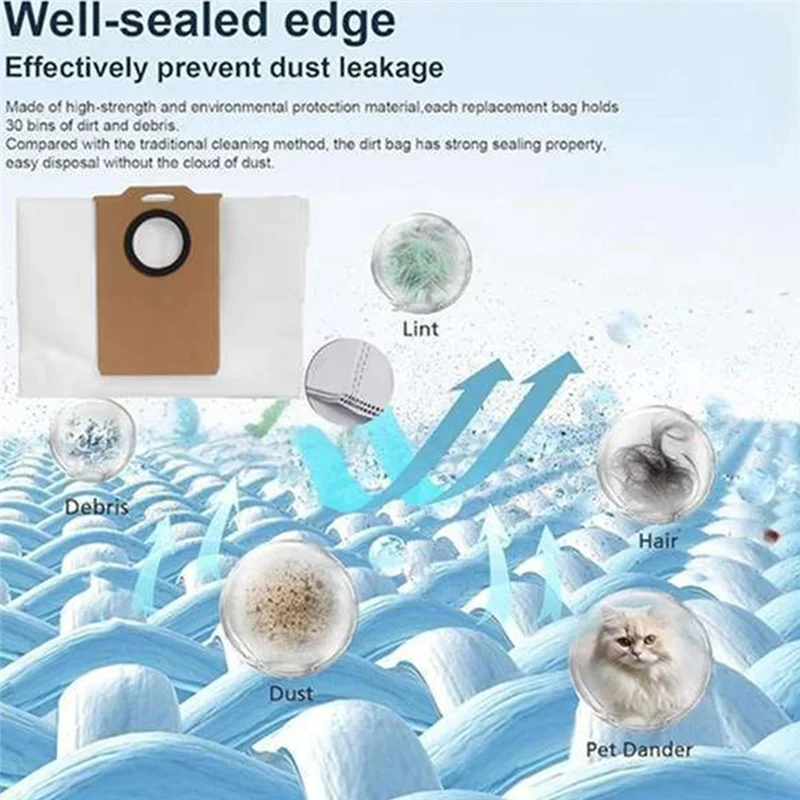 Для робота-пылесоса MONSGA MS1 MAX, основная боковая щетка, фильтр Hepa, швабра, мешок для пыли, аксессуары-A77G