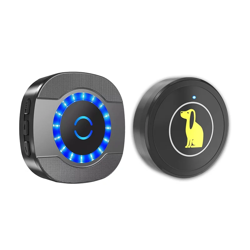 BNVN-Dog Bell Door Potty Training Watrerproof Super-Light Touch Wireless Door Bell For Dog 55 Melodie 5 Volume Levels US-Plug