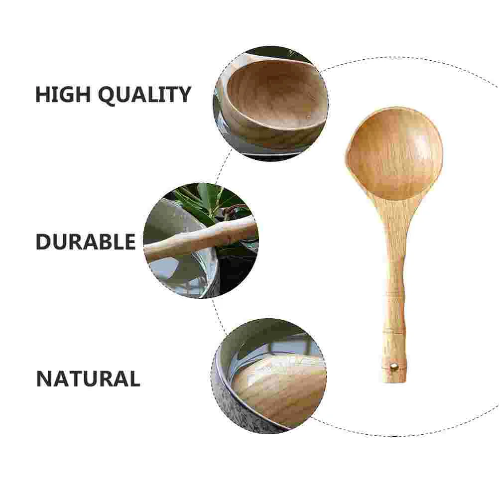 Water Spoon Sauna Wooden Multi-purpose Ladle Bucket Sweat Steaming Room Long Handle Japanese-style Scoop