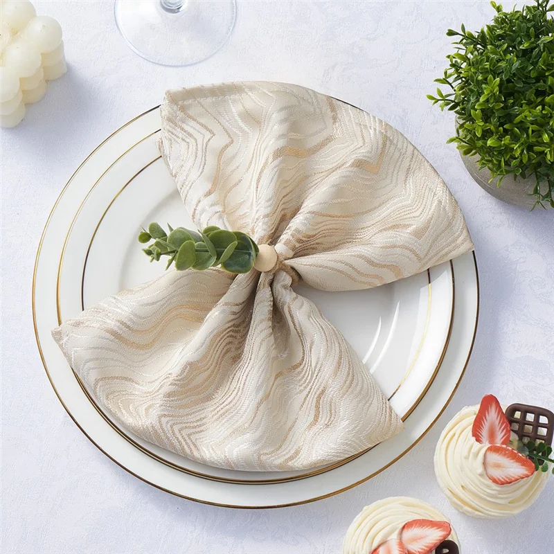 【Must-Haves】Napkin Rings Set Of 12, Spring Napkin Rings, Eucalyptus Leaf Napkin Rings,For Weddings Christmas Party Table Decorat