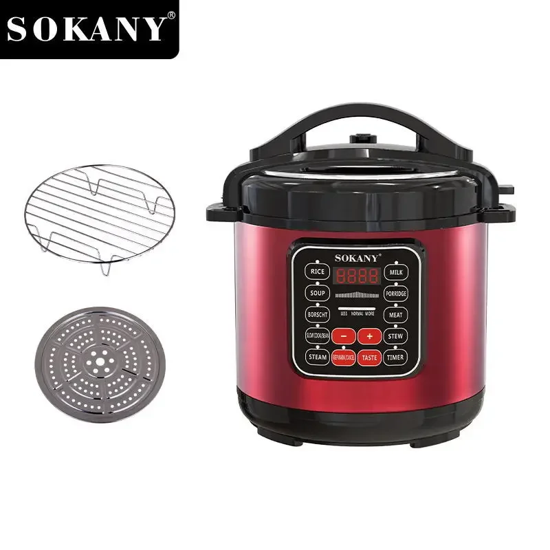 Electric Multi-Cooker, Pressure Cooker, Slow Cooker, Rice Cooker, Steamer,  Includes App With Over 800 Recipes, 5-Liters