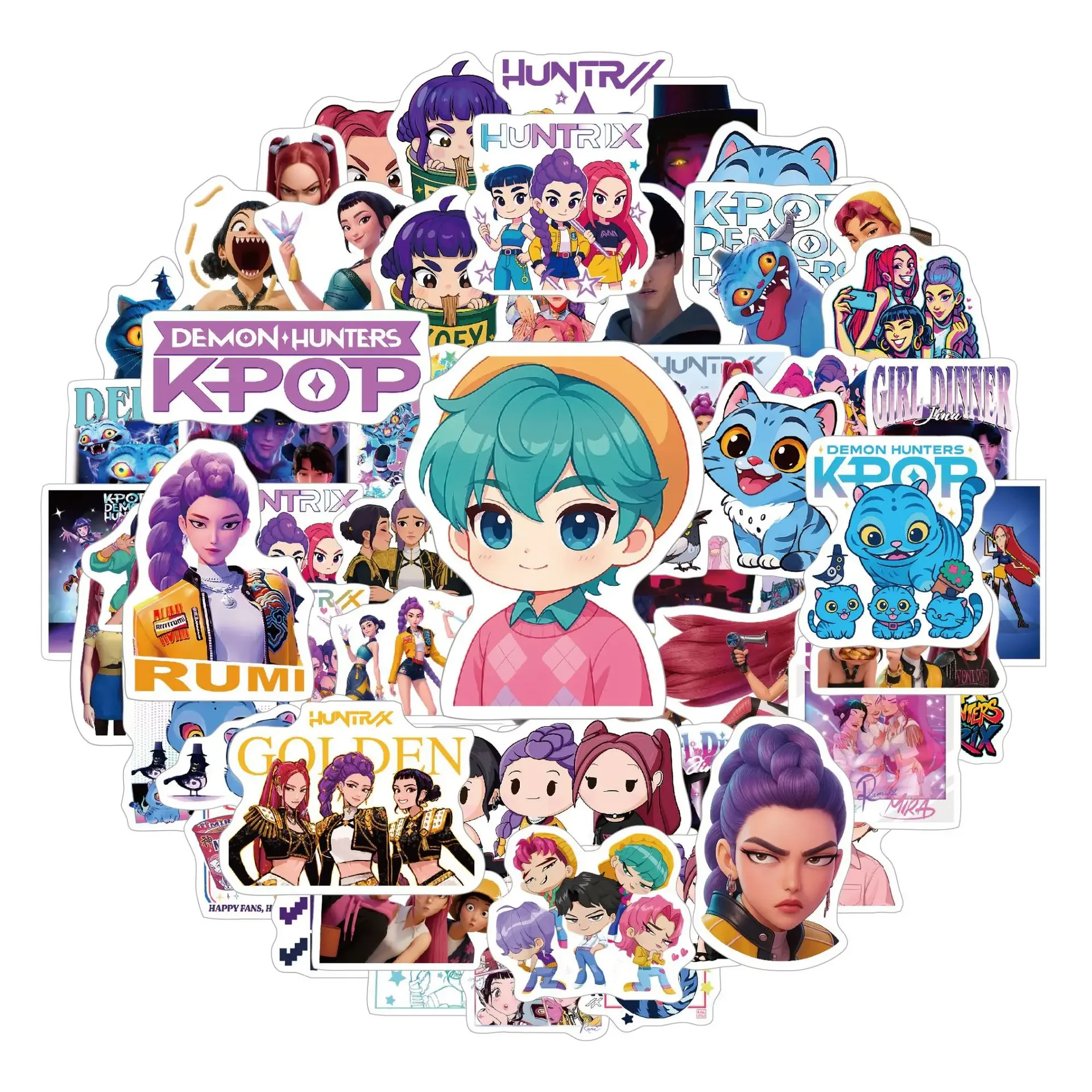 10/30/100PCS Anime Girls Lumi Mila Zoi Witch Hunter Stickers Waterproof Glossy Decals for Phone Case Luggage Laptop DIY Decor