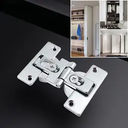 1Pcs 180 Degrees Folding Table Hinges Zinc Alloy Self-Supporting Folding Table Hinges Home Flap Tables Furniture Oval Hardware