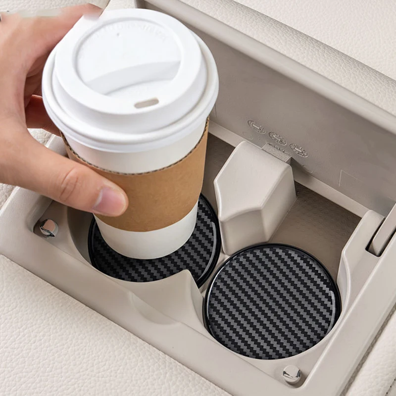 

2Pcs Auto Accessories Cup Holder Coaster Non-Slip Mat Pad Durable Universal