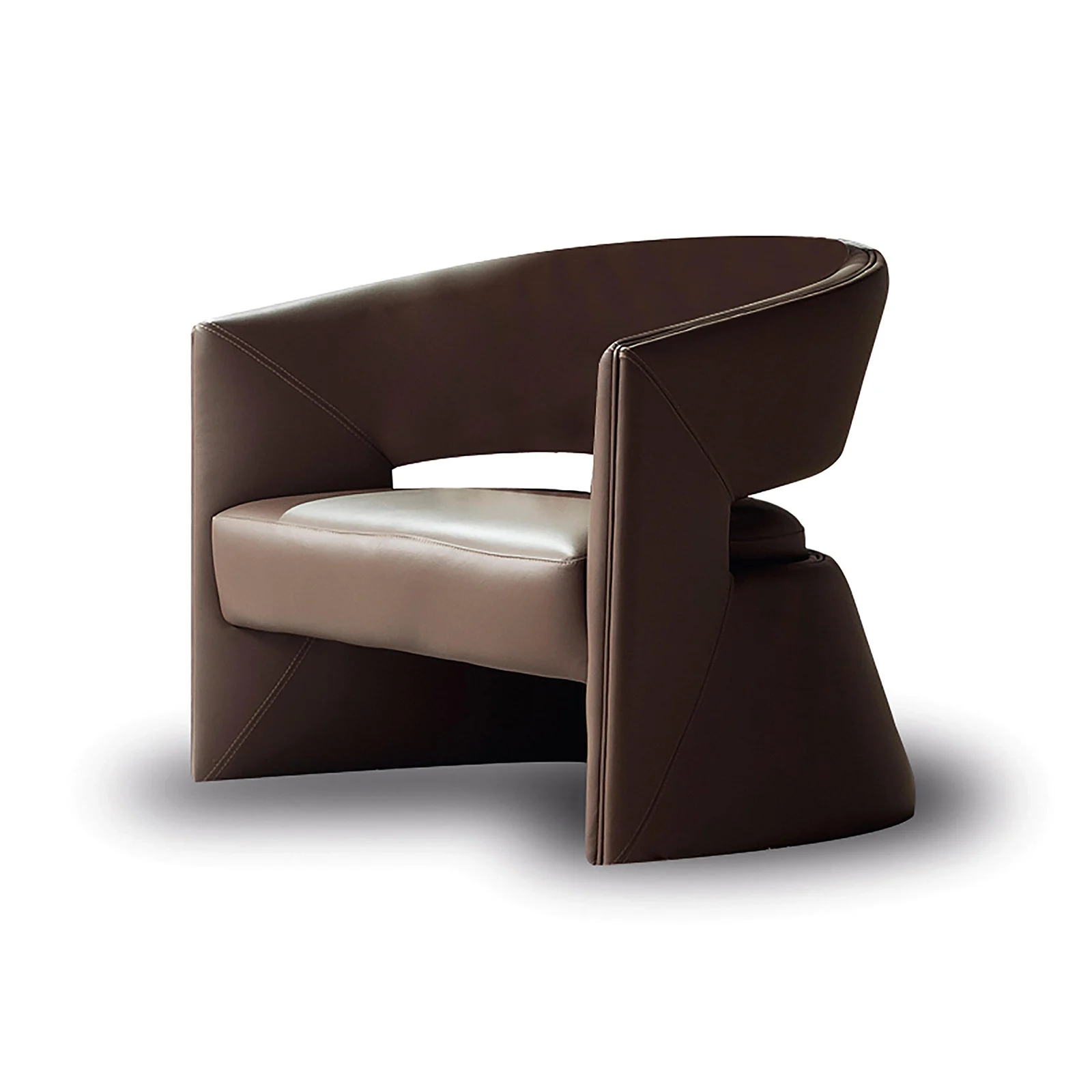 Modern African Leather Chair Single Sofa Coffee Arm Chair Restaurant Cafe Furniture Chair