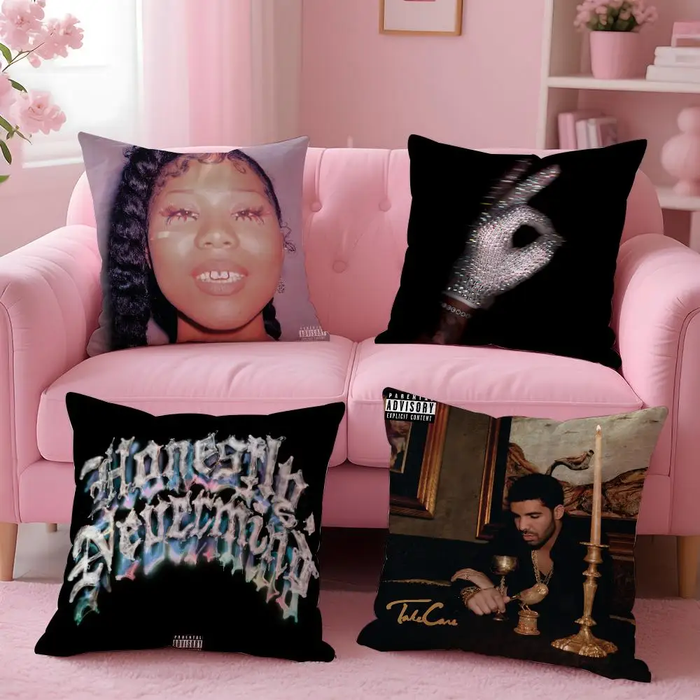 Famous Rapper D-DrakeS Cushion Cover Comfortable Reversible Pillow Cover Ideal for Car Sofa Bedroom & Beyond