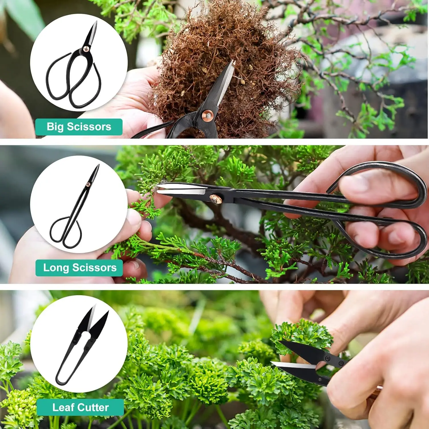 16Pcs Bonsai Tools Kit With Bag,Gardening Succulent Tree Indoor Beginner Tool Kit With Bonsai Wire, Pruning Shears, Bonsai