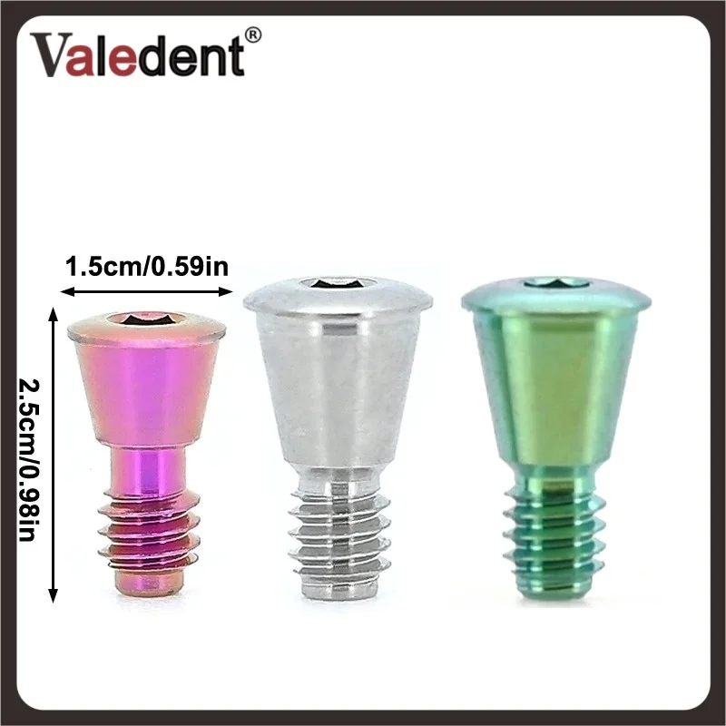 

10 шт., композитный уплотнительный винт для зубного имплантата, аксессуары, крутящий момент, мини-обычный для оборудования для обработки винтов Osstem