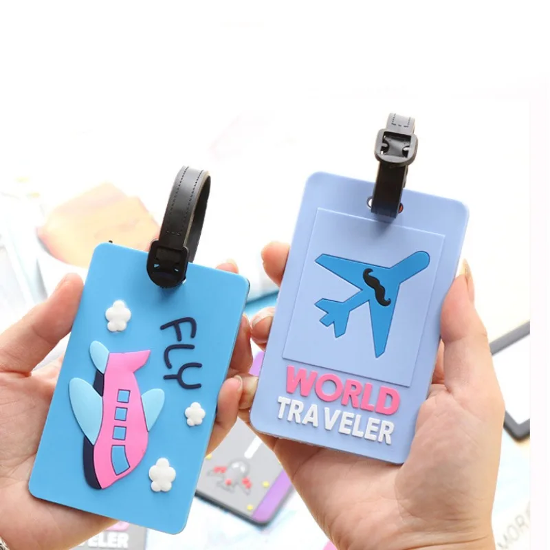 

1PCS Cute Silicone Luggage Tags Fashion Travel Accessories Suitcase ID Addres Name Holder Baggage Tag Label Luggage Tags