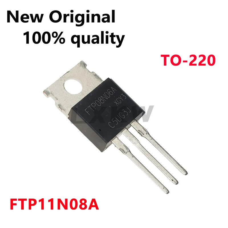 10/PCS New Original FTP11N08A TO-220 100A 75V Field effect tube In Stock