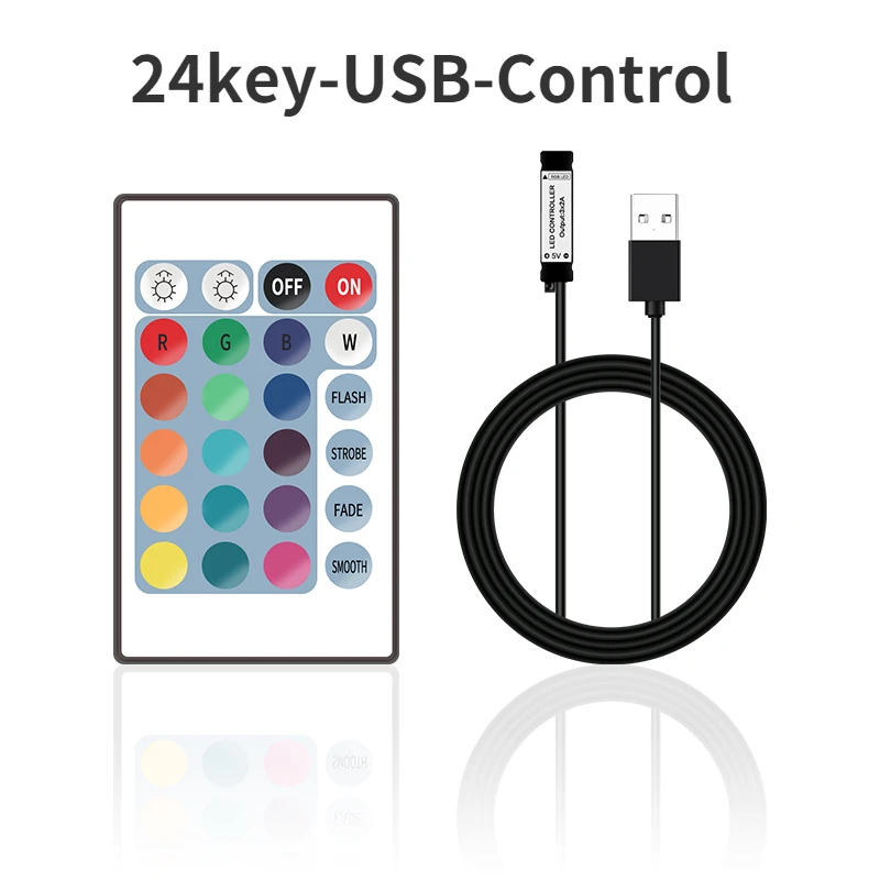 14 17 21 24 44key LED RGB Controller USB Mini Wireless RF Remote Control Dimmer RGBW RGBWW For 5050 2835 WS2811 Light Strip Lamp