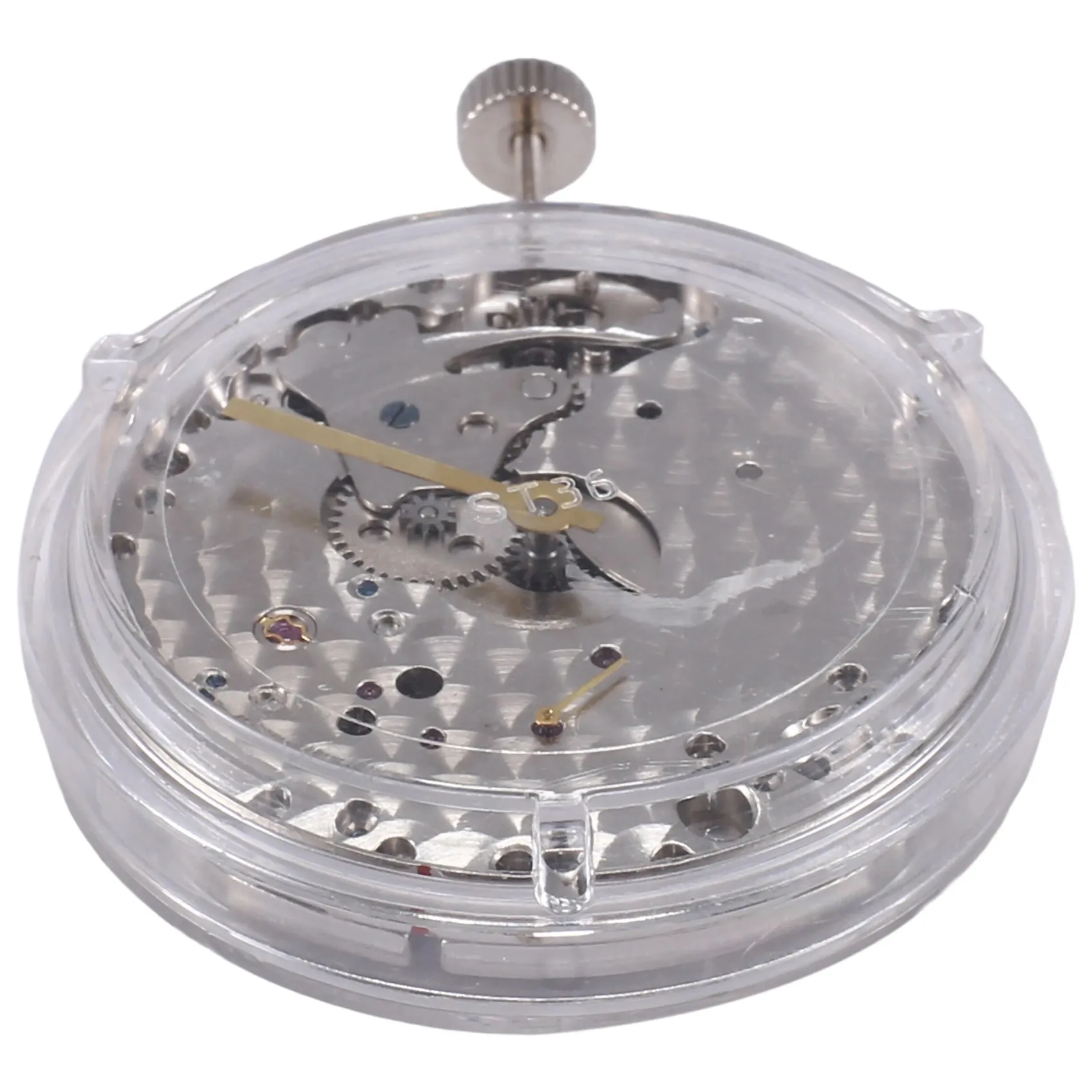 

A06K Watch Accessories Seagull ST3601 Homemade 6497 Movement Fine Tuning Manual Up-Chain Two-Pin Semi-Mechanical Movement