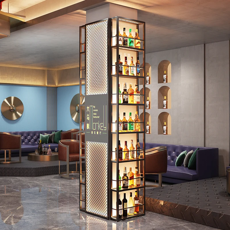 Gabinete de vino, barra de cristal, exposiciones de sala de estar de lujo, exhibición de pared, almacenamiento moderno, juegos de muebles de jardín, estante esquinero para el hogar y exteriores