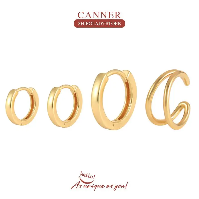 CANNER 4 pièces/ensemble mode porter boucles d'oreilles Pendientes mode coréenne Y2K boucles d'oreilles pour femmes Piercing boucles d'oreilles cerceaux bijoux cadeaux