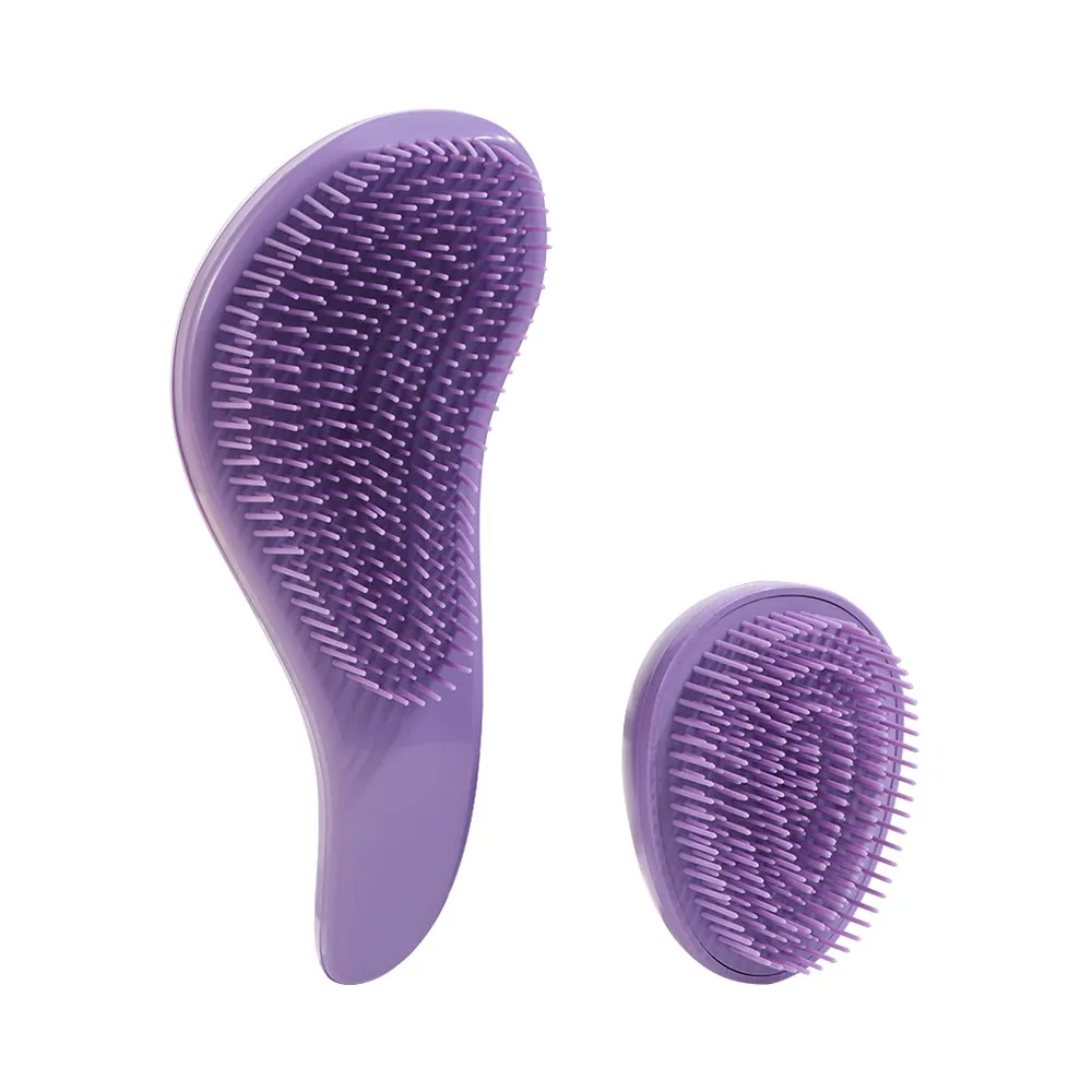 T/Egg Shape Wheat Straw Comb Set Anti-Static Anti-knotting Hair Styling Brush Set Dry and Wet Dual-purpose Portable