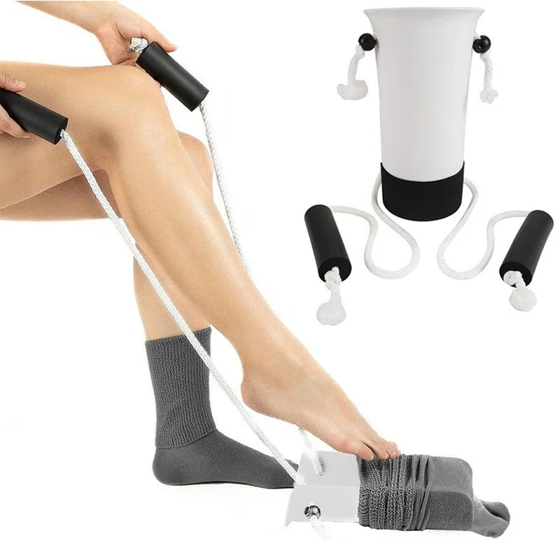 Helper de ayuda para calcetines Diseño antideslizante No requiere flexión para personas mayores Patientos de artritis Recuperación posquirúrgica Uso doméstico