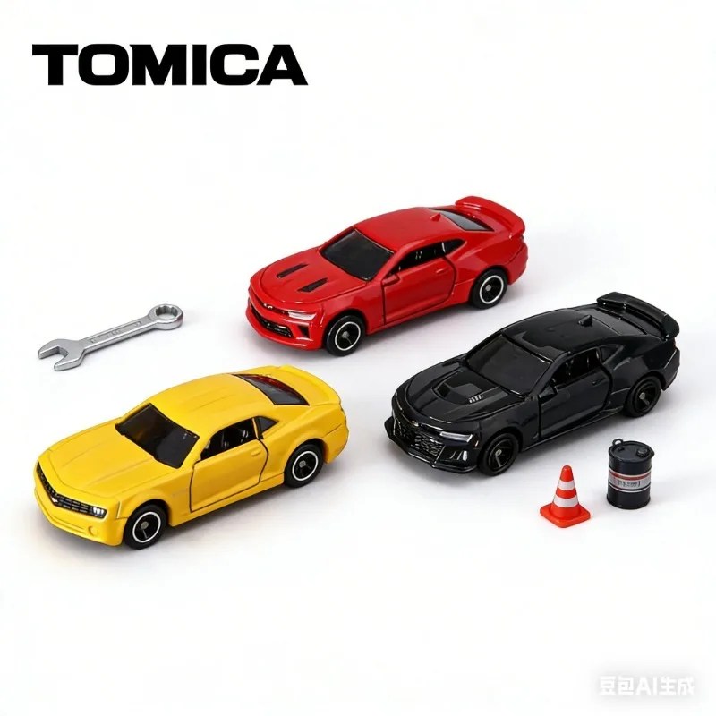 

TOMICA 1:64 Chevrolet Camaro replica alloy car model, for boys' toys, as a holiday gift, or as an adult collection piece.