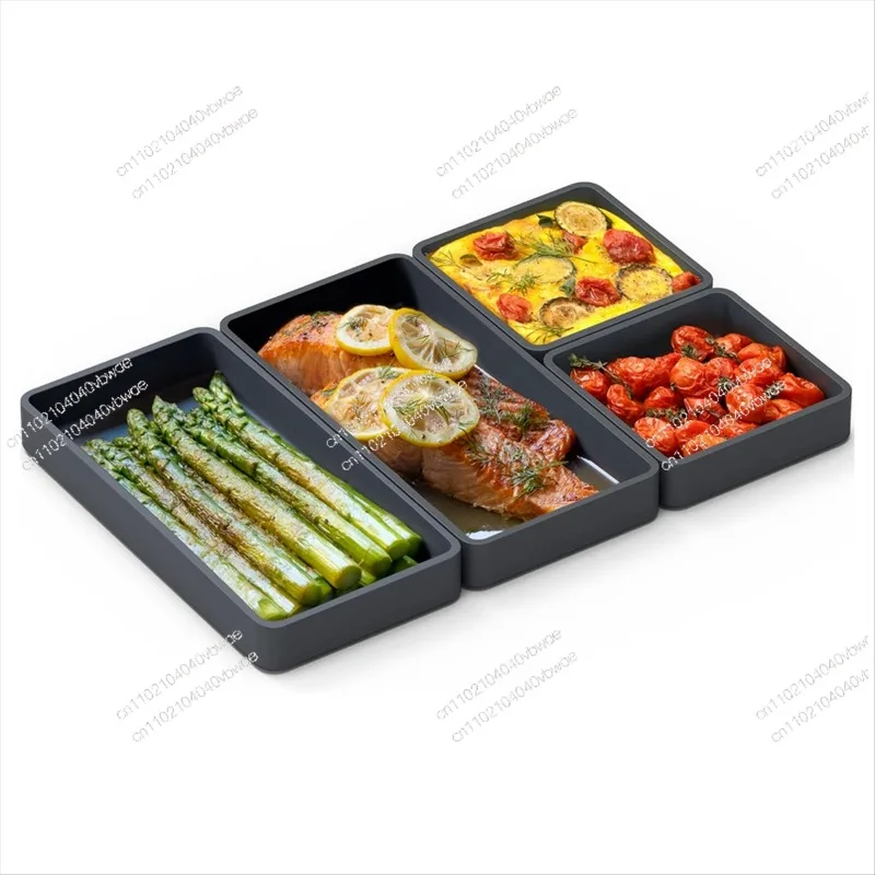 

Пищевой силиконовый ящик с подогревом в микроволновой печи. Квадратная портативная портативная коробка. Контейнер для фруктов и еды.