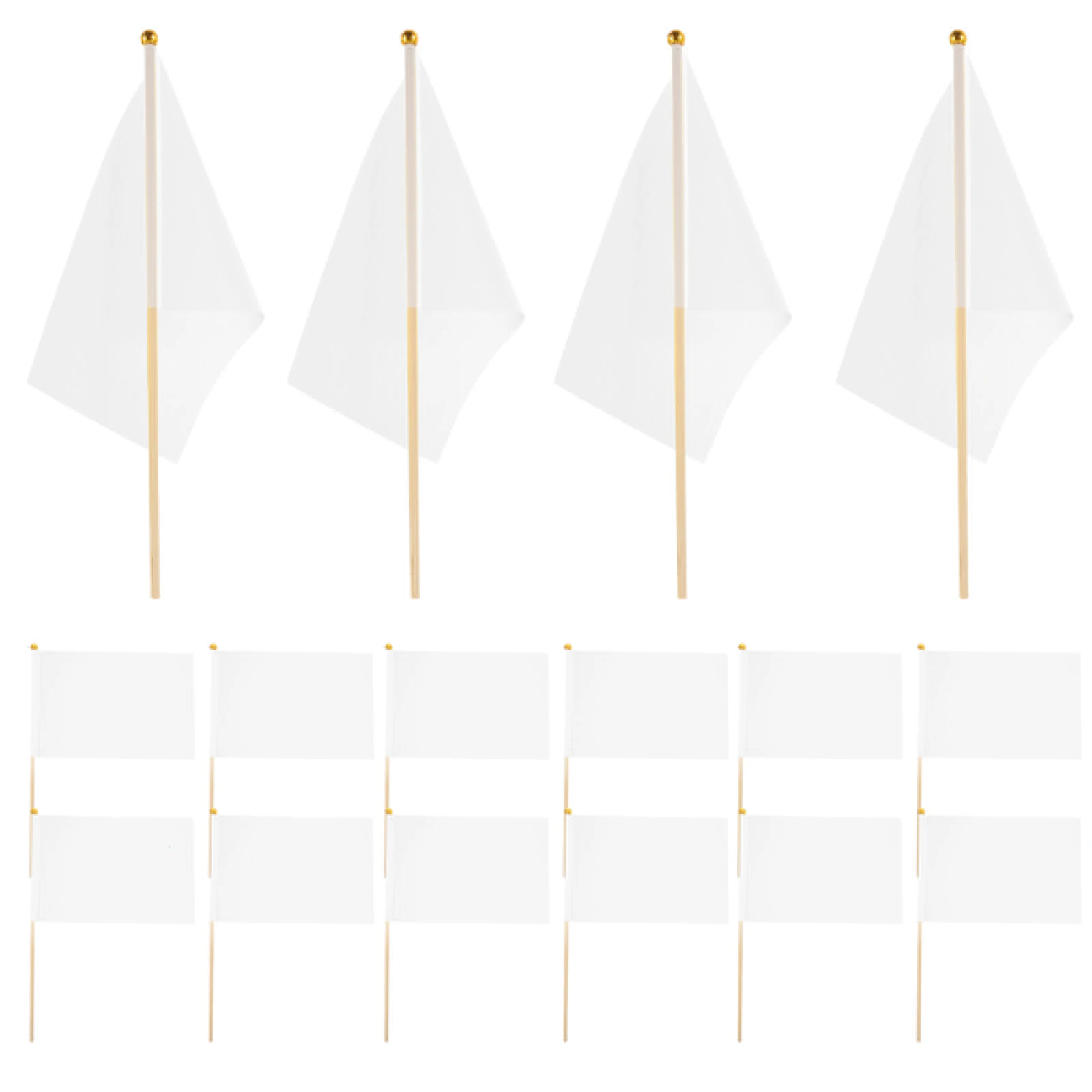 

50pcs Referee Flags 14x21cm Handheld Polyester Mini Signal for Sports Referee Flags Traffic Supplies