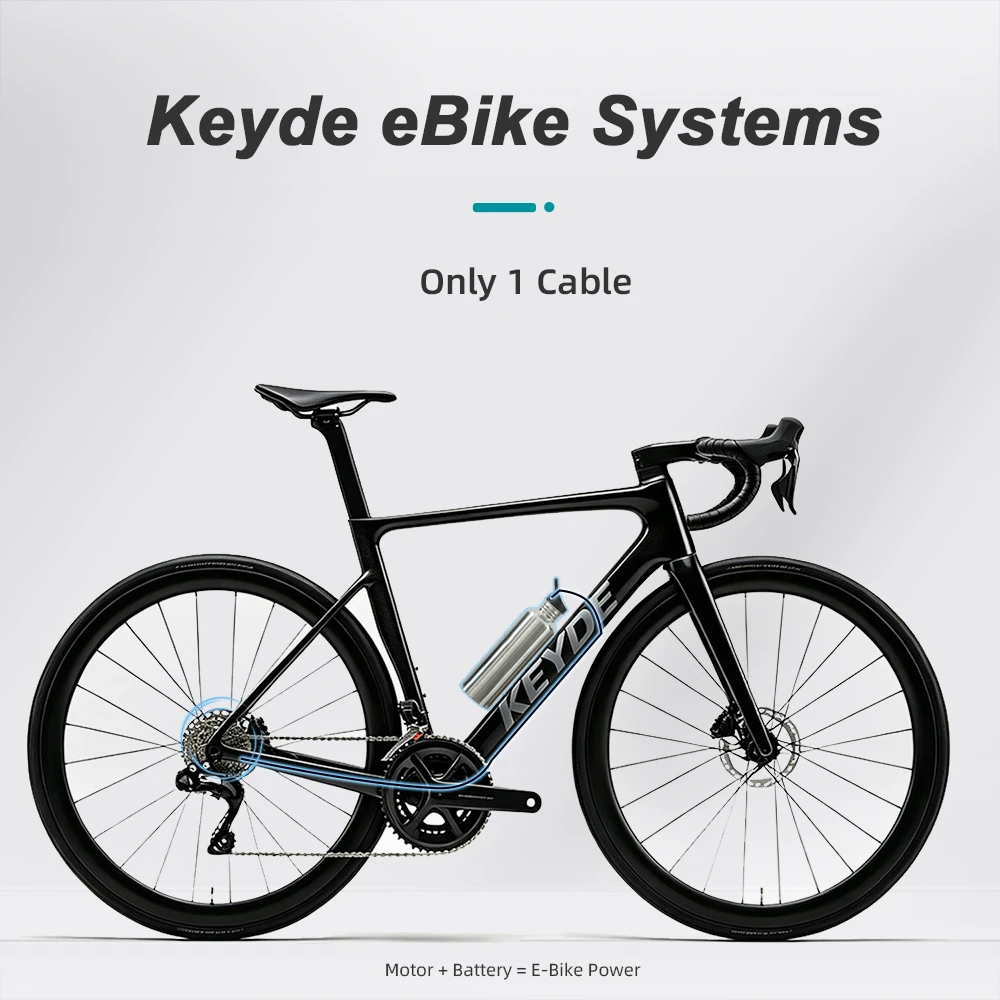 Keyde Thru Axle Motor Rear Hub Ebike Conversion Kit Wireless Control 36V Electric Bicycle Convert DIY 142mm*12mm 148mm*12mm