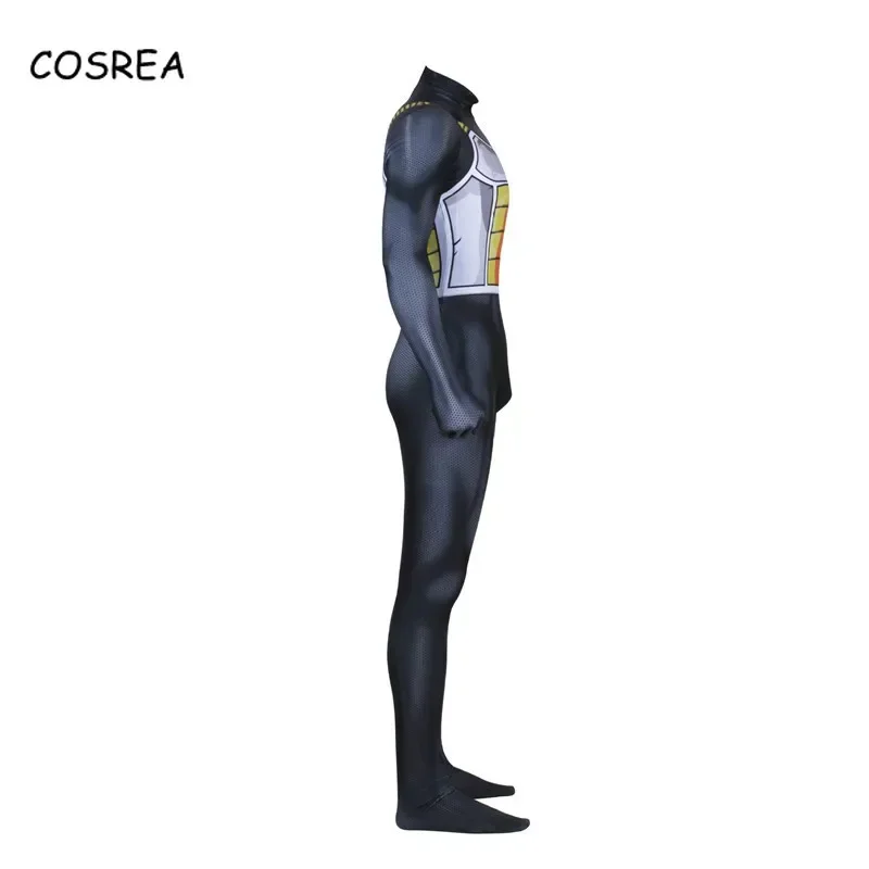 QQ8 Anime Z Super Jiren Vegeta Cosplay Costume Zentai Bodysuit Suit Jumpsuits Halloween Costumes for Women Men Kids5Lk￥