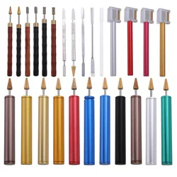 DIY Leather Dual Double Head Edge Oil Gluing Dye Painting Pen Applicator Stick Speedy Paint Roller Tool LeatherCraft Tools