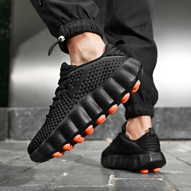 Men's Breathable Running Shoes Cushioned Non-Slip Woman Casual Sneakers Massage Athletic Footwear For Outdoor Jogging Sports view 6